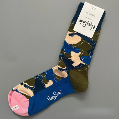 Cotton Happy Socks Men's Classic Crew Sock Shoe Size 10 - 13 Soft