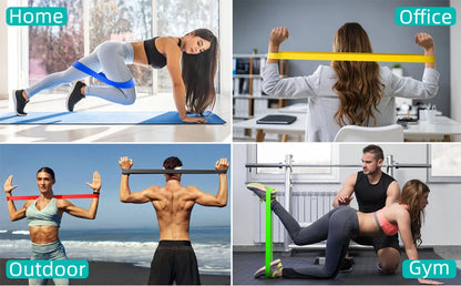 5Pcs Resistance Band Set for Men and Women 5 Elastic Bands with Different Resistance Levels for Long Workouts In The Home & Gym