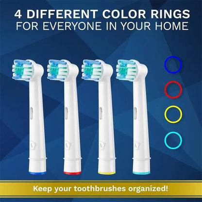 For Oral-B Dupont Bristle Electric Toothbrush Heads Whiten Teeth Daily Clean Soft Care Teeth Function D100 D25 D30 4/8/16pcs