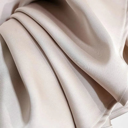 Botvotee Elegant Satin Long Skirt for Women Spring Summer 2025 Office Ladies Korean Style Loose Elastic Band Midi Skirts