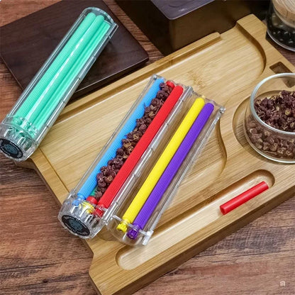 Portable Manual Cigarette Tobacco Herb Roller Cone Rolling Machine Hand Crank Rolling Tool Smoking Accessories