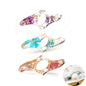1/2/3 Pcs Dried Flower Resin Book Page Holders Colorful Clear Thumb Rings Book Page Holder Bookmark Gift for School Office Women