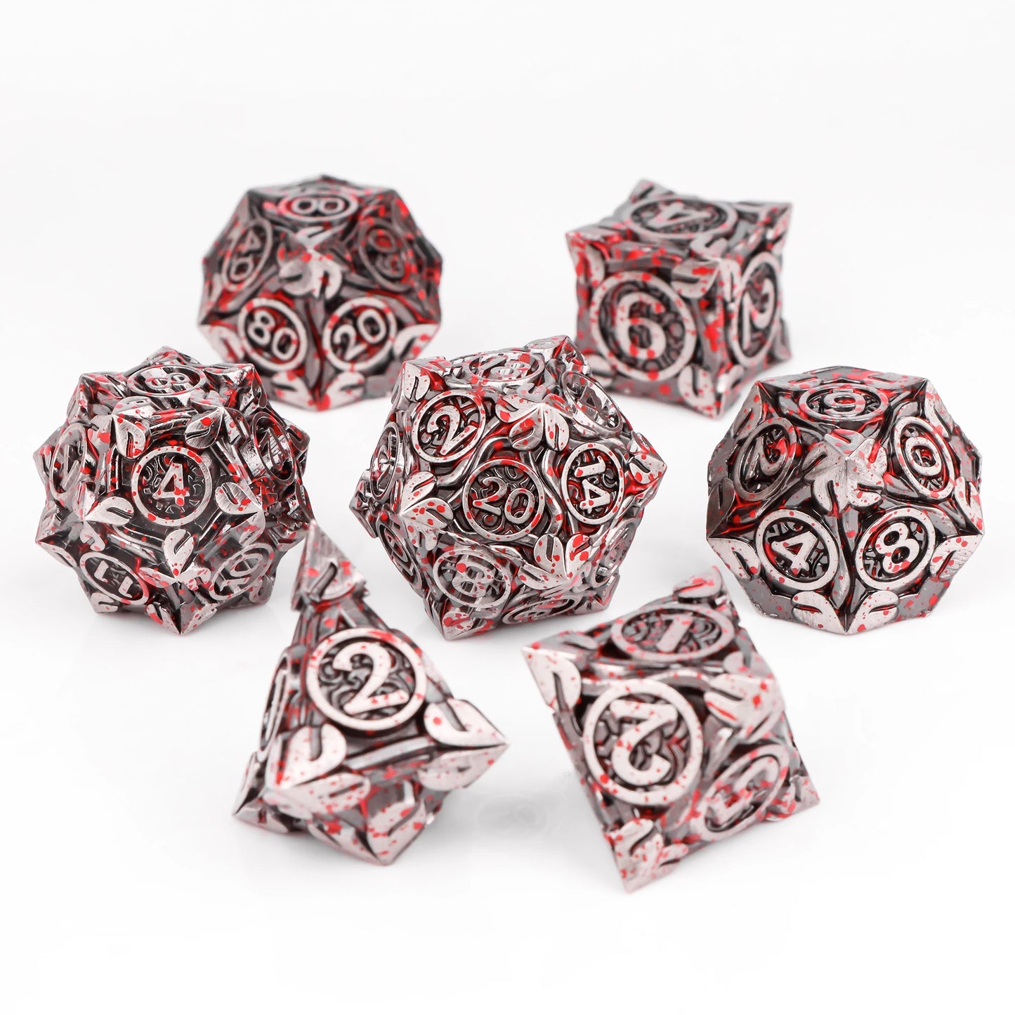 7pcs DND Metal Dice Set MTR Polyhedral Dice for Dungeons And Dragons Role Playing Games D&D Dice Set Dnd Gifts