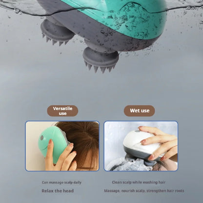 Electric Scalp Head Massager Kneading Vibrating Device Health Shoulder Neck Leg Arm Deep Tissue Massage Cat Pet Massager