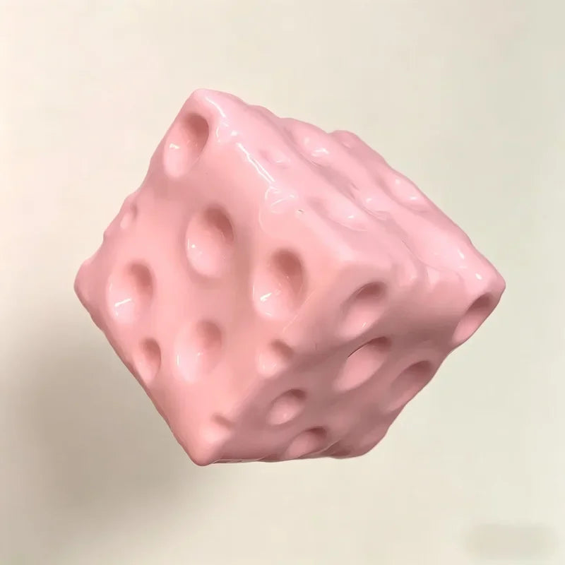 2026 NEW Big Cheese Cube Stress Ball, Shapeable Non-Bounce Squeeze Fidget Toy, Sensory Relief Anti-Stress 6cm Large size