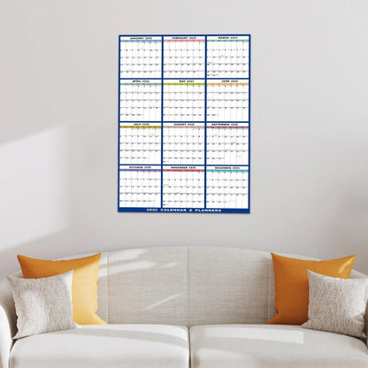 Large Dry Erase Calendar for Wall 2026 Wall Calendar 12 Month 24 X 36 Inch Yearly Schedule Organizer for Indoor Home Fridge