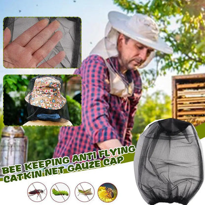 Outdoor Mosquito Head Mask Beekeeping Net Gauze Hat Travel Fishing Camping Mask Net Head Net Mask Travel Camping