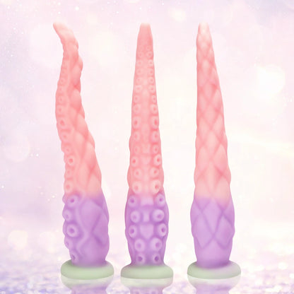 Liquid Silicone Long Anal Plug Octopus Tentacles Adult Sex Toy Clitoris Anus Stimulation Powerful Suction Cups To Free up Hands.