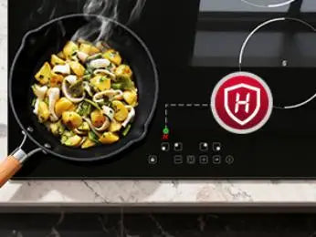 6000W Built-in Ceramic Hob, 4 Zone Induction Cooktop with Touch Control, 9 Power Levels, Timer & Child Lock, 60cm Black Glass