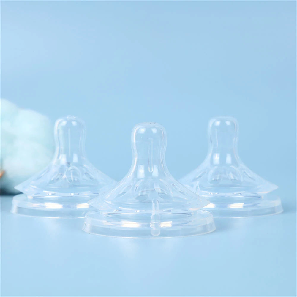 Silicone Nipple Accessories, 5.5cm Wide Mouth, Natural Shape, Skin-Friendly Silicone, For Baby Bottles, Easy to Clean