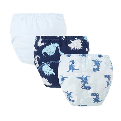 3Pcs Baby Diaper Training Pants for Girls Boys Washable Nappies Infant Cloth Diapers Reusable Kids Underwear Toddler Shorts