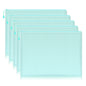 5pcs Mesh Zipper Pouch Document Bag Waterproof Zip File Folders A4 School Office Supplies Pencil Case Storage Bags