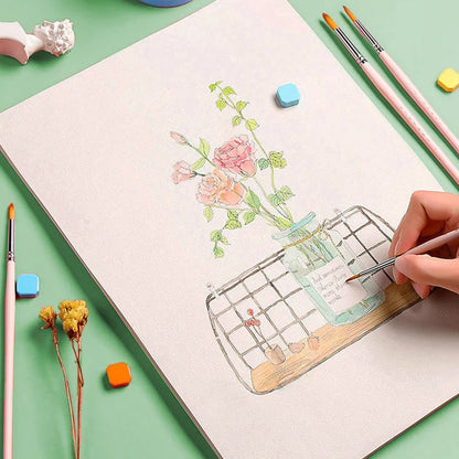 A4 Watercolor Paper 20/50Pcs Wood Pulp Watercolor Painting Medium Coarse 160G 200G 250G 300G Drawing Cardboard Art Supplies
