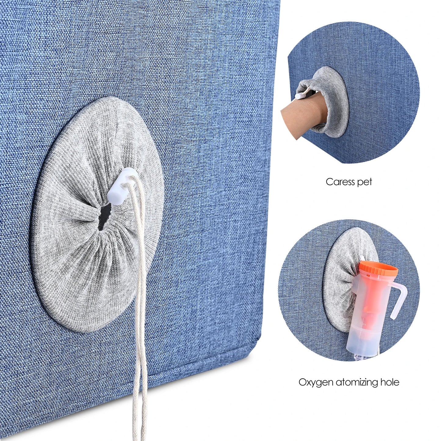 100L Veterinary Pet Atomization Nest Oxygen Cage Atomization Box Cats And Dogs ICU Cage Breathing Medical Folding Tent