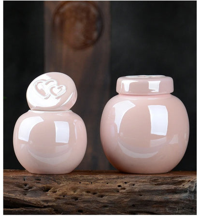 Household Mini Pet Ash Jar Moisture Proof Ceramic Claw Seal Jar Animal Funeral Urn Pet Nostalgia Ornament Portable Ash Box