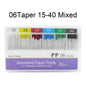 WELLCK 1 Box Dental Absorbent Paper Points Sterile Mixed Sizes 02 04 06 Taper 15-40# For Dentist Use Dentistry Materials