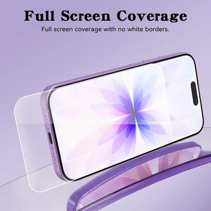 HD Tempered Glass for iPhone 17 Pro Max 18 16 16e 15 14 13 12 Mini 11 Air Screen Protectors for iPhone XR XS 7 8 Plus Glass Film