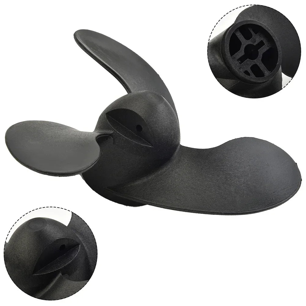 Quality Outboard Propeller, Made of High Strength Nylon, Suitable for Tohatsu3 5HP/Nissan2 5, 3 5HP/Mercury3 5HP Marine Boat