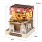 Mini Doll House DIY Small House 3D Puzzle Assembly Building Model Toys Home Bedroom Decoration With Furniture LED Lights Gifts