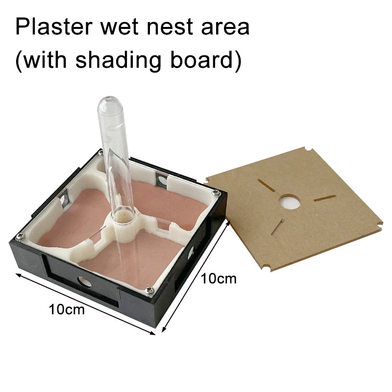 Acrylic Ant Farm Unlimited Expansion Ant Nest with Feeding Area Gypsum Ant House Pet Anthill Workshop Moisturizing Water Tower