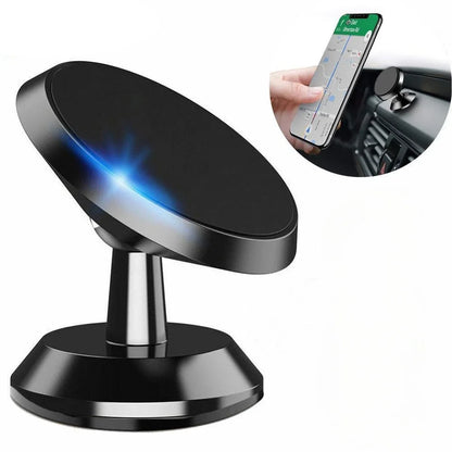 Metal Magnetic Car Phone Holder Magnet Mount Mobile Cell Phone Stand 360° Rotation Universal Cars Holder