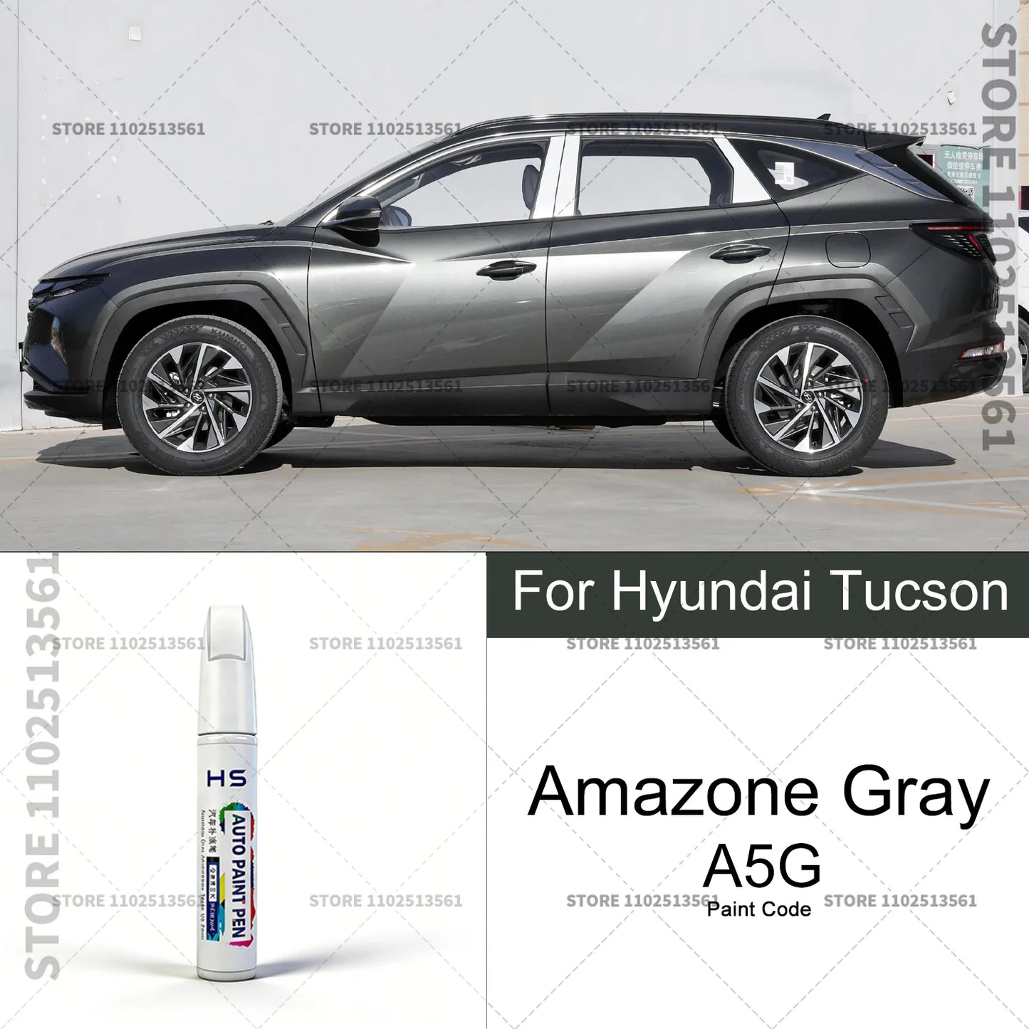 Car Paint Repair Pen Touch Up Scratch Remover DIY Auto Accessories For 2004-2025 Hyundai Tucson White Brown Black E9 BN Blue BU