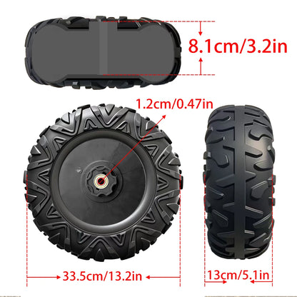 33CM/13'' 25CM/10'' PU Solid Rubber Tire for Children Electric Ride on Toy Car Power Wheels ﻿Alligator Tires Wheels Upgrade Part