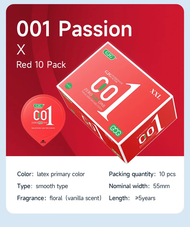 10pcs Large Size 55mm Ultra-thin Condoms Lasting Passion Man Penis Sleeve Natural Rubber Latex Safe Sex Toys Condoms Adult 18+