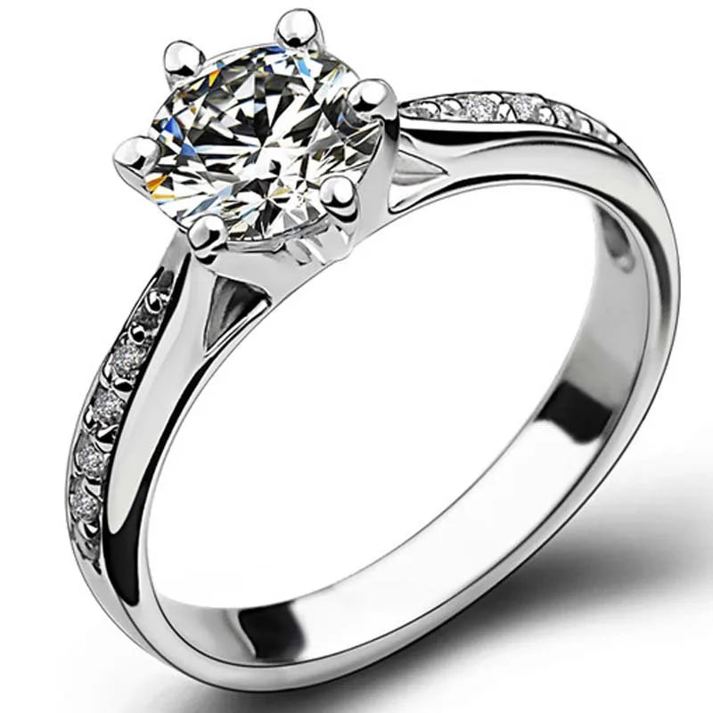 Moissanite Couple Ring For Women Man 925 Silver Stone Match Dia Wedding Band Bride S Sterling Silver White Gold 2.00ct