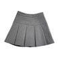 2025 New Black and Grey Pleated Skirt Women High Waist Mini Vintage Solid Skirts Korean Fashion School Uniform Streetwear