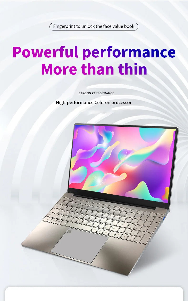 Woman Laptop Windows 10 Office Education Gaming Notebook Pink 15.6“11th Intel Celeron N5095 16G RAM 1T Dual WiFi Herbew Keyboard