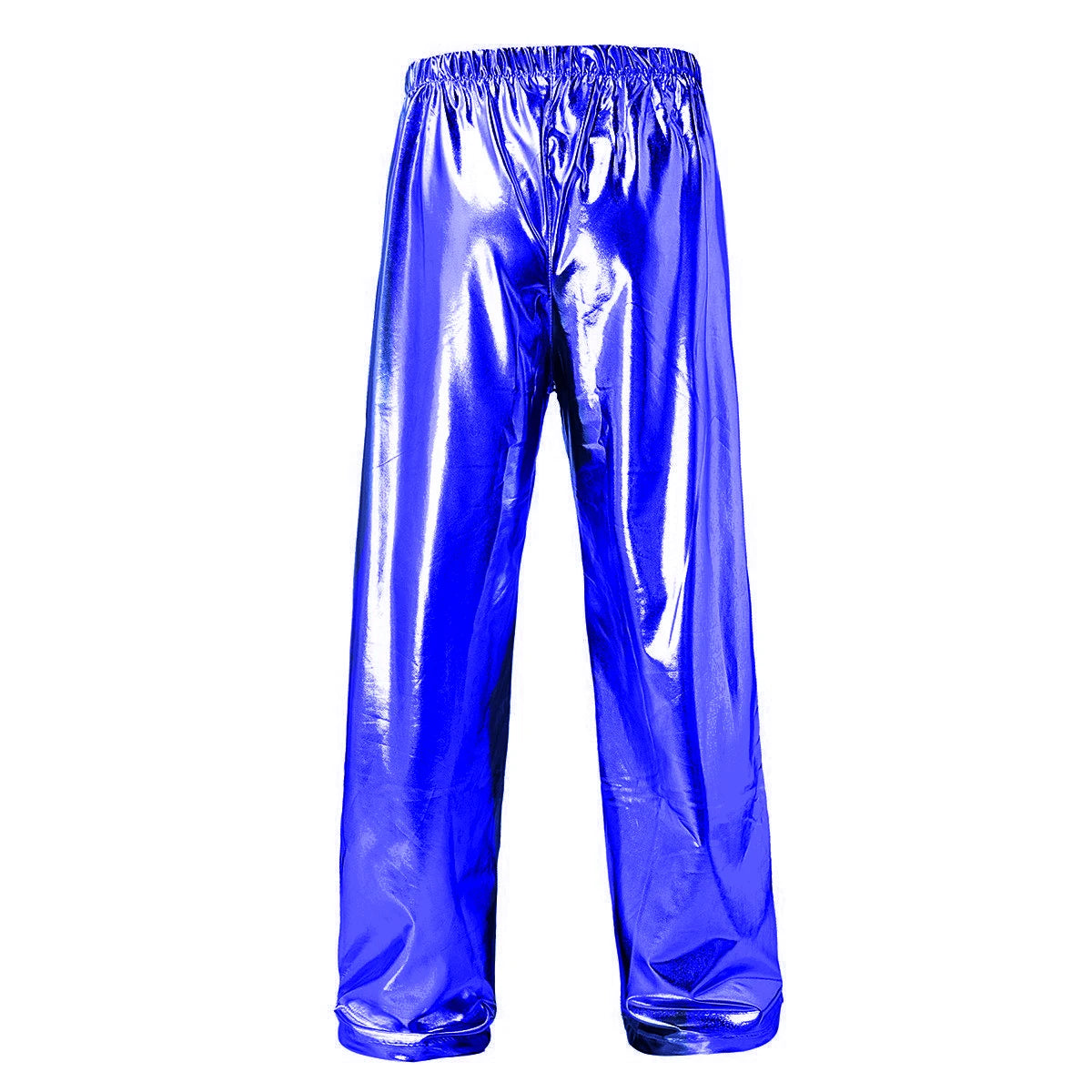 2026 Men's Blue Shiny Trousers, Fashion Casual Pants, Gold Red Green Silver Available, Size S,M,L,XL,XXL,3XL