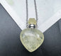 S17 Heart Crystal Pet Cremation Urn Necklace Keepsake Pendant Hold Pet Hair Ashes Memorials Jewelry For Dog Cat Remembrance Gift
