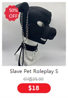 Dog Cosplay Costumes of Leather Restraints Collar and Half Face Mask with Fetish Gloves for Couples Bdsm Slave Bondage Flirting