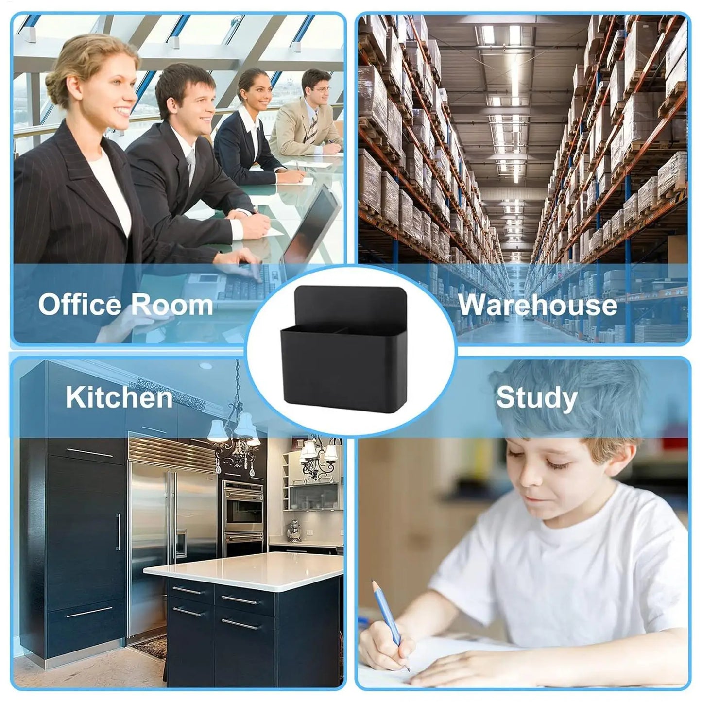 Magnet Pen Holder Magnetic Pen Cup Pencil Holder Fridge Pen Holder Storage Organizer Marker Holder For Refrigerator Cabinet