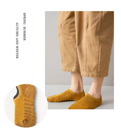 5 Pairs Men Short Socks Cotton High Quality Crew Ankle Casual Soft Low-Cut Non-Slip Breathable Summer Autumn 2022 Sock for Male