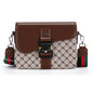 Fashionable Jacquard Pattern Men's Crossbody Bag High-End Casual Shoulder Bag for Commuting Business Waterproof Daily Sling Bag