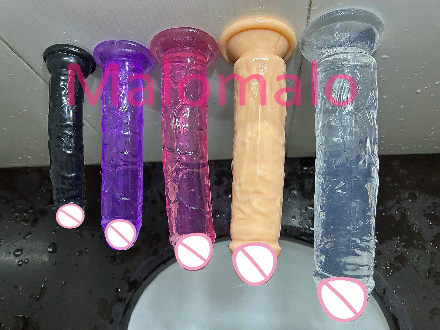Cheap Realistic Butt Plug Jelly Dildo 5 Sizes Man Women Anal Sex Toys Gay Suction Cup Big Dick Soft Masturbators Small Penis