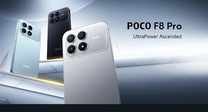 Global Version POCO F8 Pro Massive 6,210 mAh (typical) Battery 6.59" 120Hz POCO HyperRGB AMOLED Display 50MP Triple Camera with OIS