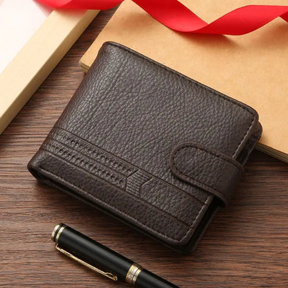 Men Wallets Leather Zipper Purse Man Slim Card Horders Quality Male Short Multi-card Wallet Coin Pocket Purse2027