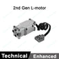 MOC Power Functions M/L/XL Motor Battery Box IR Remote Receiver for RC Car Robot Model Building Blocks Technical Modified Parts