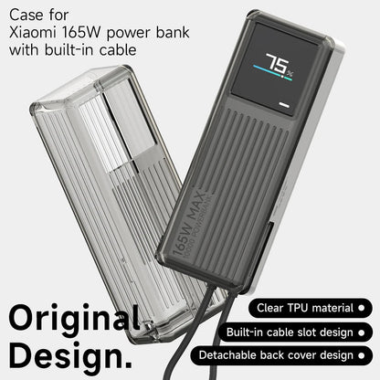 Sikai TPU case for Xiaomi 165W Power Bank 10000mAh PB1165MI with Built in USB C Cable Portable Charger Travel Storage Case