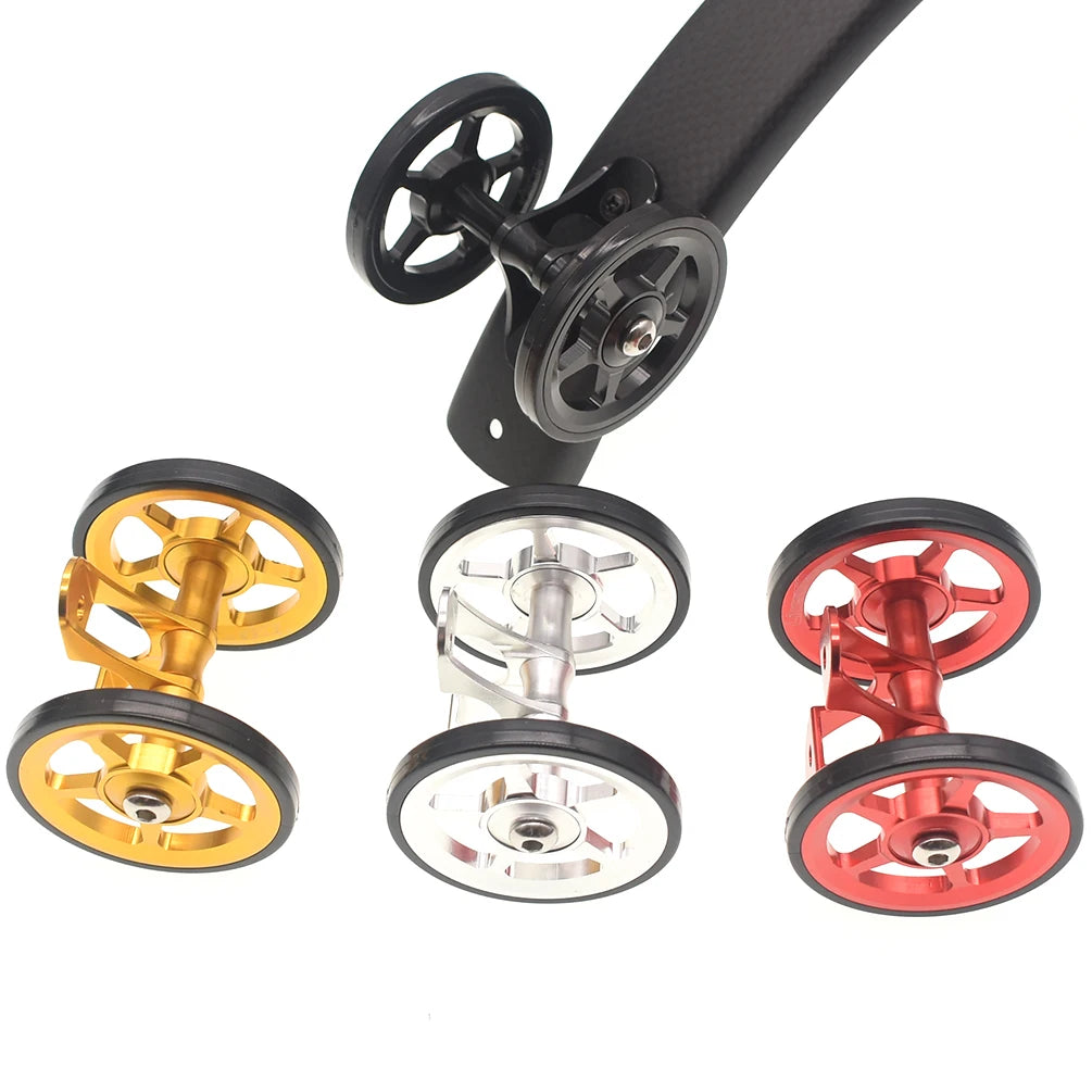 TWTOPSE dviračio lengvoji padanga sparnų ratukas, skirtas Brompton sulankstomam dviračiui, purvasaugio ratas, dvigubas AL7075 CNC A C linija 77g 60mm
