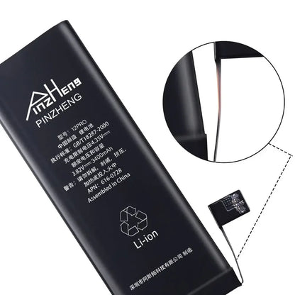 PINZHENG Real High Capacity Battery For iPhone X XR XS Max 12 13 Mini Pro Max 11 Pro Max Replacement Bateria Warranty One Year