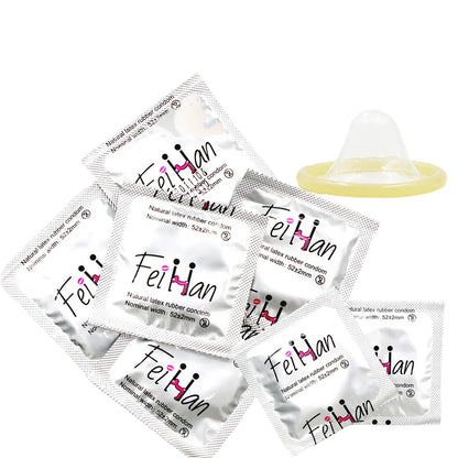 On Sale Smooth Latex Sex Condom 10/30/50pcs/lot Ultra Thin Durable Safe Lubrication Latex Condom Sex Toy For Men Adults Products