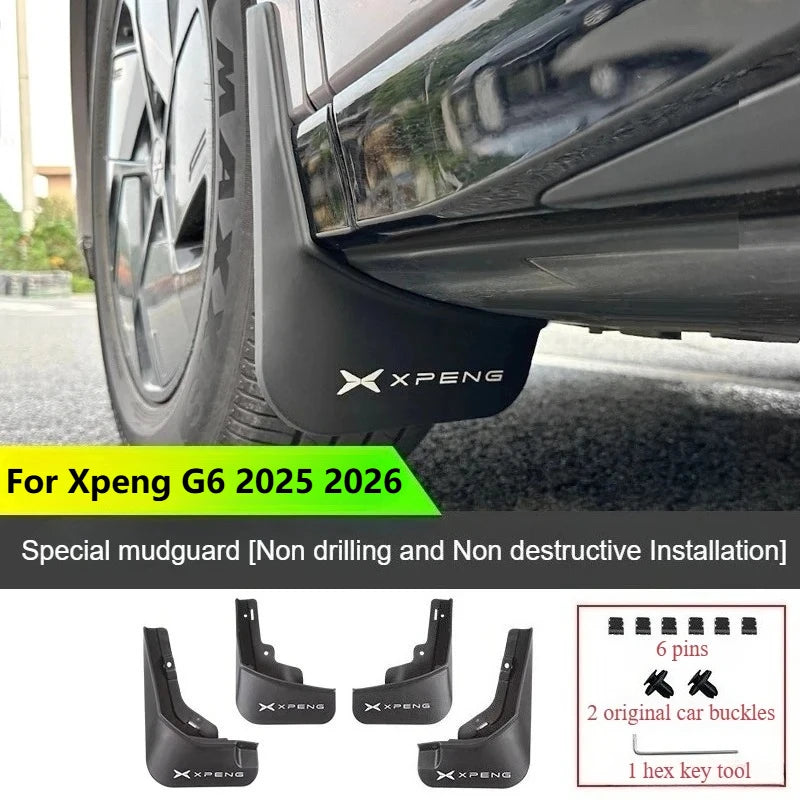 For Xpeng G6 Xiaopeng G6 2025 2026 Mud Flaps Splash Guards Exterior Modification Accessories
