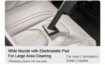 MIJIA Car Vacuum Cleaner 21kPa Suction,2400mAh Battery,Type-C Fast Charg,150mL Dust Cup,For Home Wireless Vacuum Cleaners