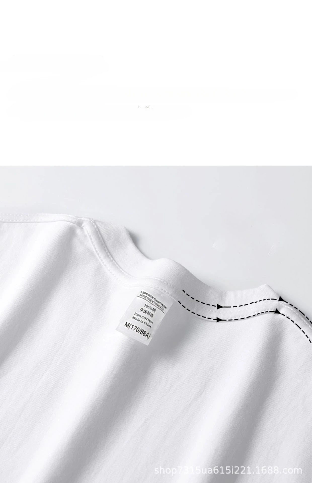 Beige 300g Heavyweight Cotton T-shirt, Loose Summer Round Neck Basic Tee for Men & Women
