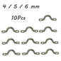 10Pcs 4mm 5mm 6mm Stainless Steel Pad Eye Strap for Boat Door Handle Pull Door Hardware Knob Handle Boat Yacht Ship Doorknob