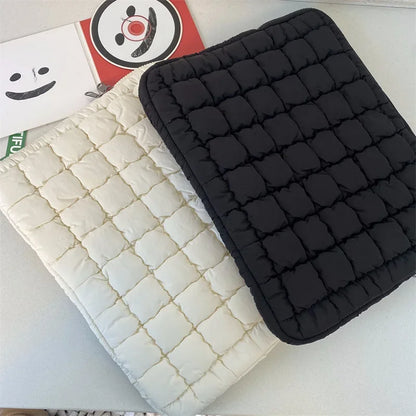 Puffy Laptop Bag Sleeve 11/13/14/15/15.6 Inch Quilted Case Laptop Cover For MacBook Air Pro/iPad/Lenovo/Hp Puffer Notebook pouch
